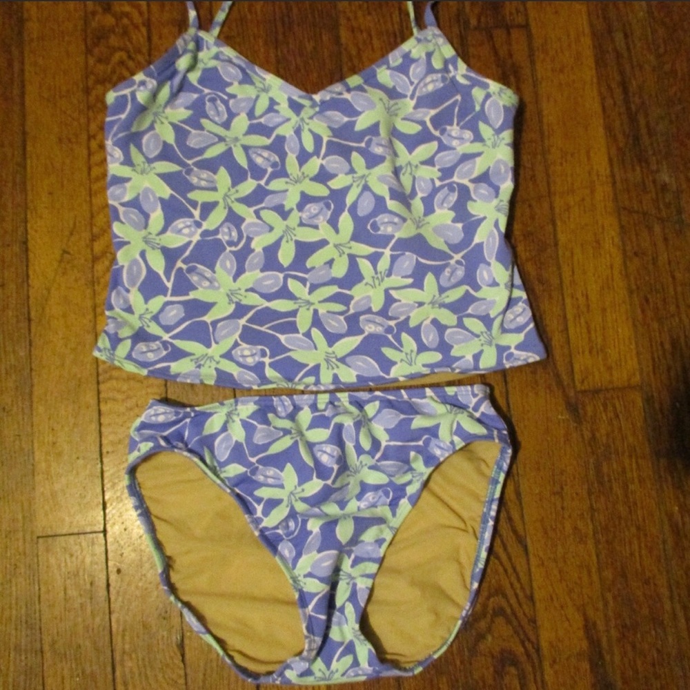 Lilly Pulitzer swimsuit NWOT, size8- Blue Floral